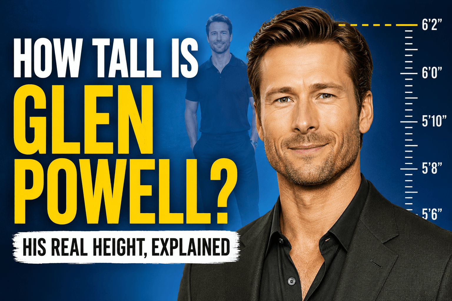 how tall is glen powell