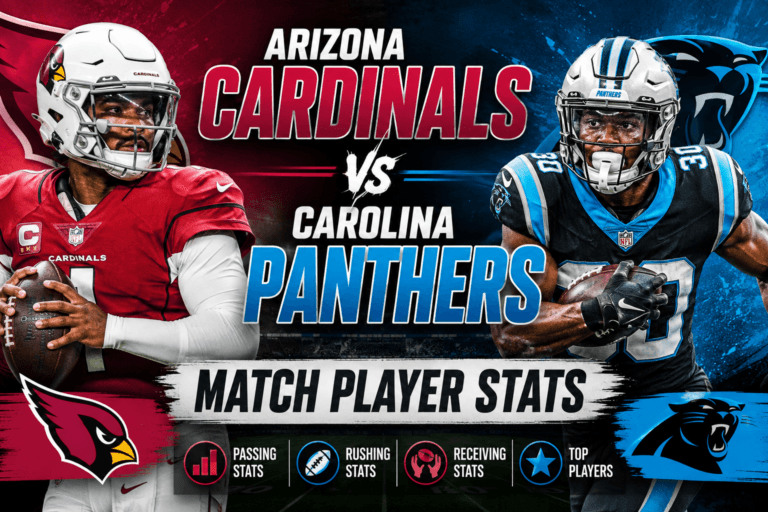 arizona cardinals vs carolina panthers match player stats